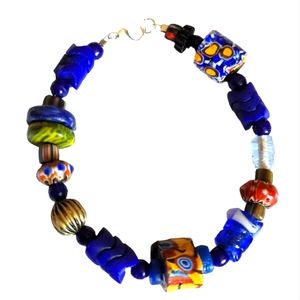 Handmade Antique African Trade Beads  Bracelet